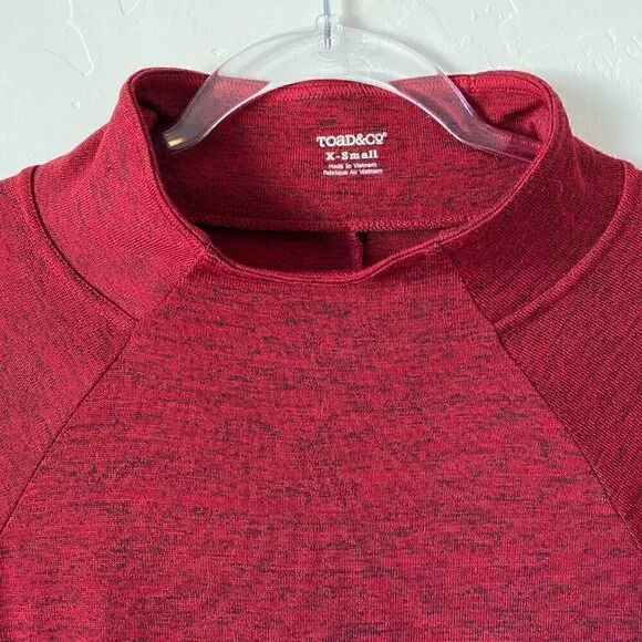 Toad & Co Intermezzo Long Sleeve Dress Red Marl Size XS - Picture 5 of 8